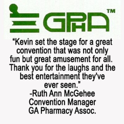 Kevin Lepine America’s Favorite Hypnotist performed for GPHA, the Georgia Pharmacy Association, earning strong recommendations.
